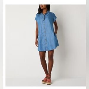 a.n.a. Short Sleeve Shirtdress